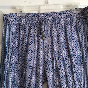 Palazzo pants. Sz L. So soft! Elastic waist.